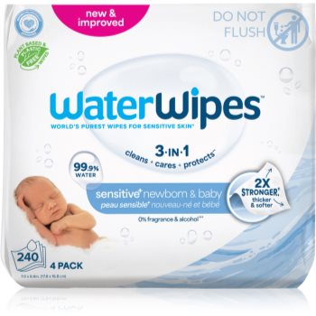 WaterWipes Baby Wipes 4 Pack servetele delicate pentru copii - imagine 2